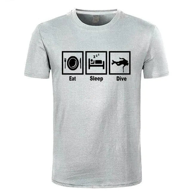 Scuba diving T-Shirt for Men | Eat, Sleep & Dive