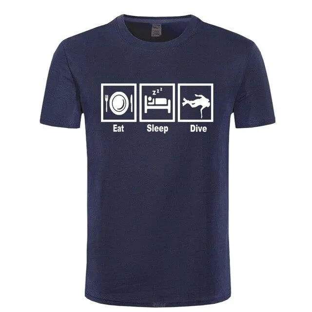 Scuba diving T-Shirt for Men | Eat, Sleep & Dive