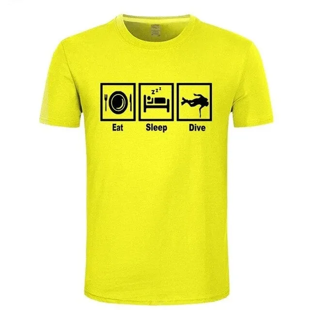 Scuba diving T-Shirt for Men | Eat, Sleep & Dive