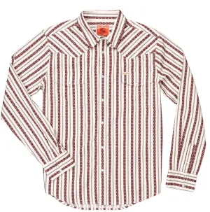 Serape Pearl Snap Shirt -RED