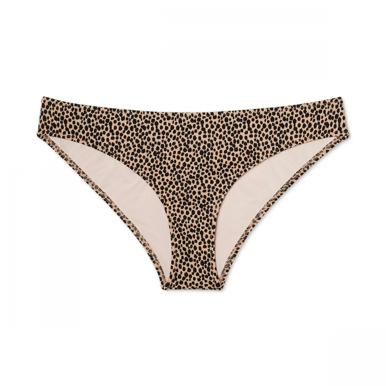 Shade & Shore Women's Animal Print Cheeky Bikini Swim Bottom Medium