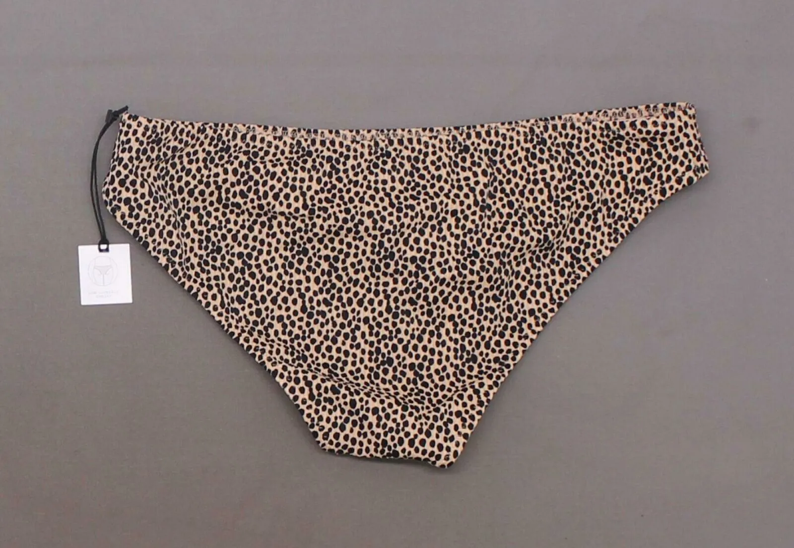 Shade & Shore Women's Animal Print Cheeky Bikini Swim Bottom Medium