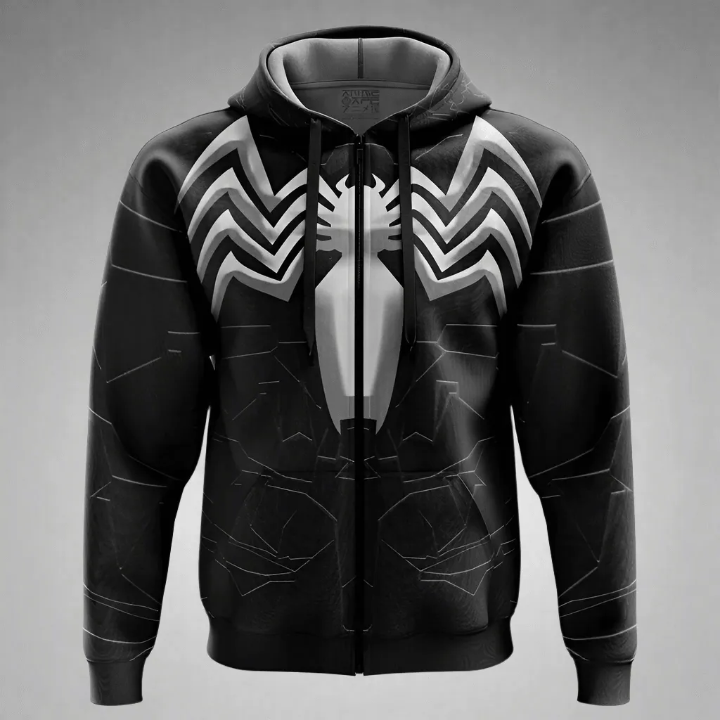 Shadow Strike Zip-Up Hoodie – Ultra-Soft, Fade-Proof Graphic Streetwear