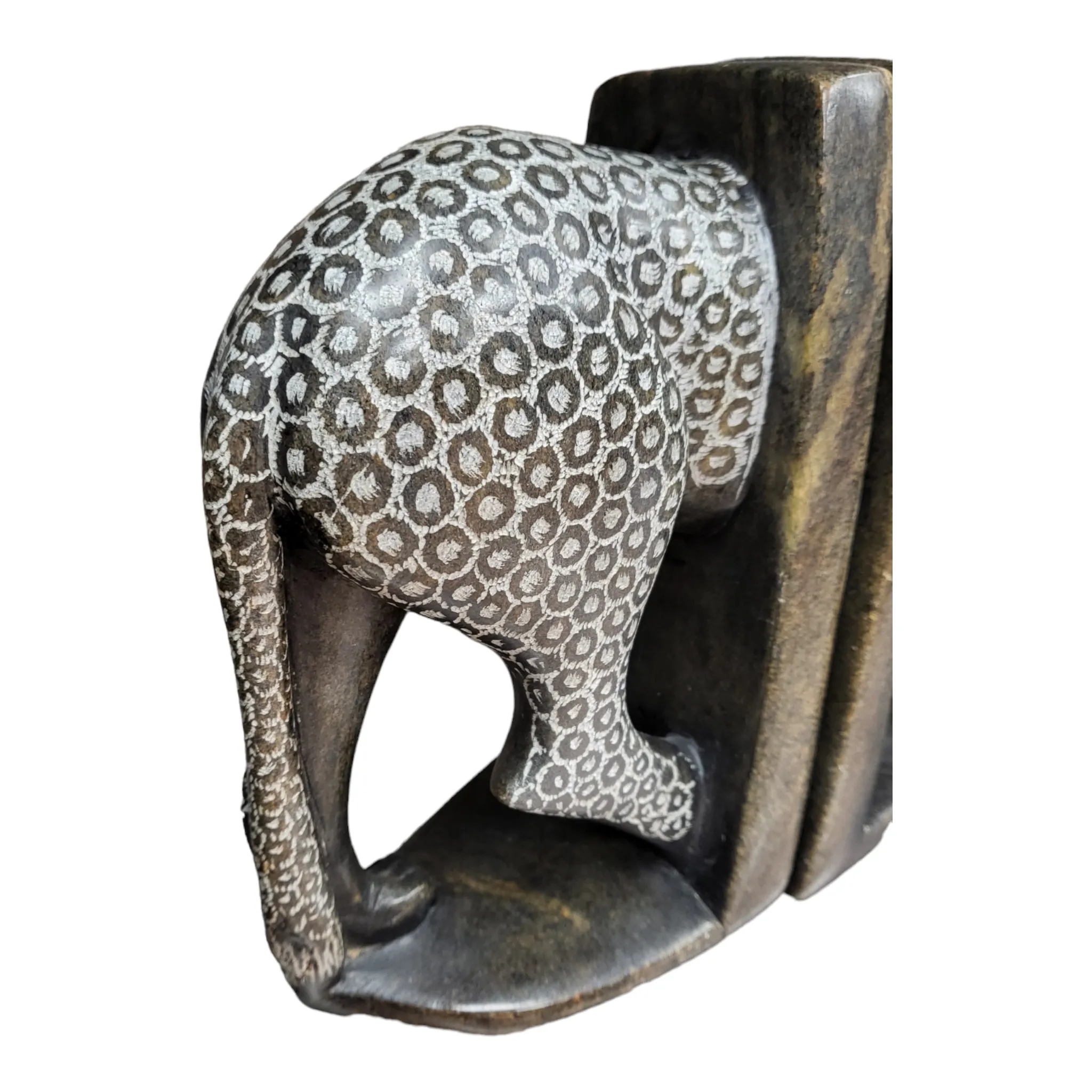 Shona Stone Bookend Leopard | Geri's Bluffing Boutique