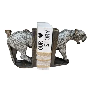 Shona Stone Bookend Leopard | Geri's Bluffing Boutique