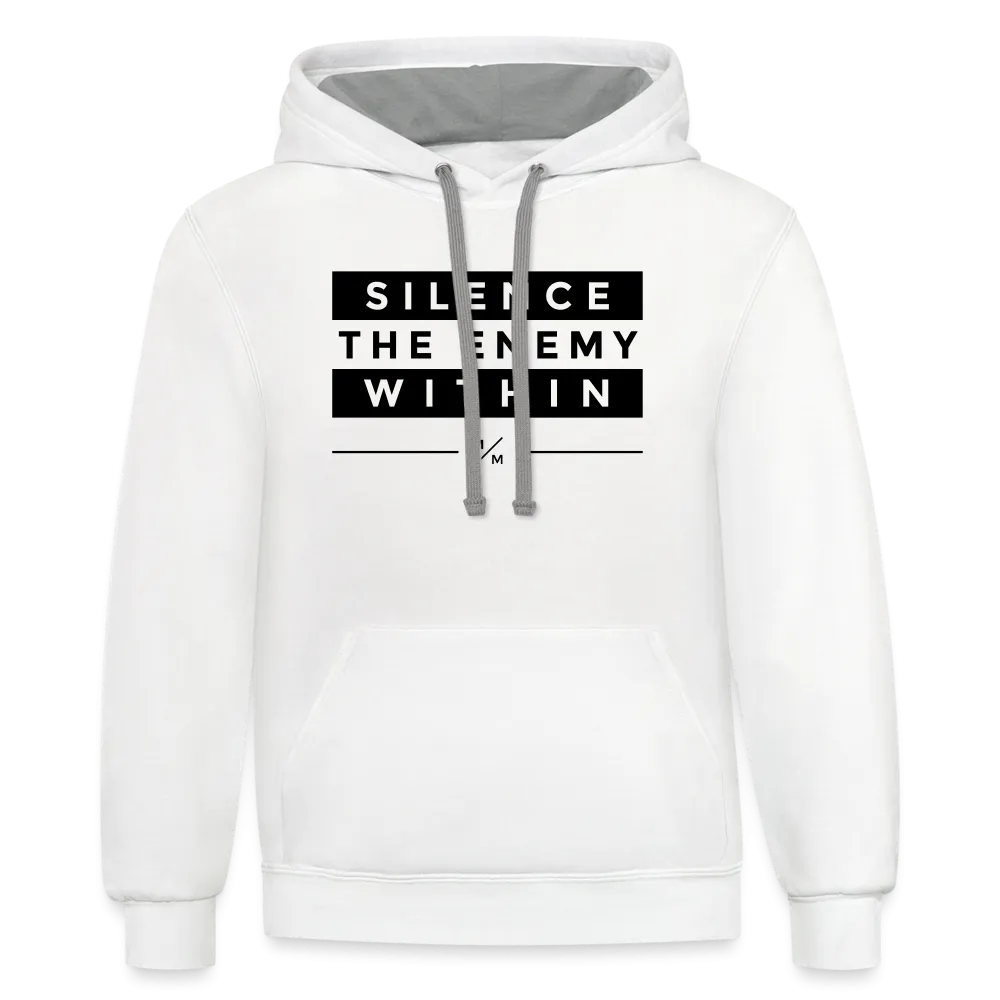 Silence The Enemy- Unisex Contrast Hoodie FP