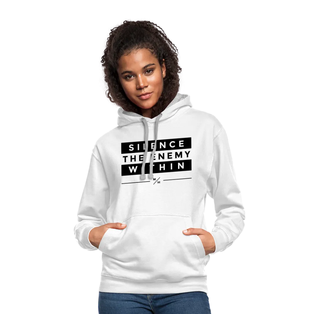 Silence The Enemy- Unisex Contrast Hoodie FP