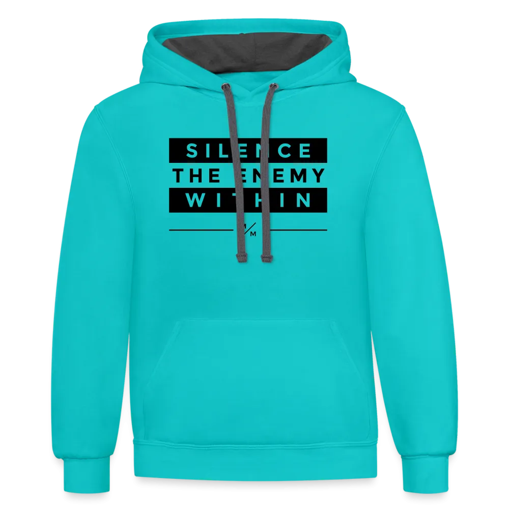 Silence The Enemy- Unisex Contrast Hoodie FP