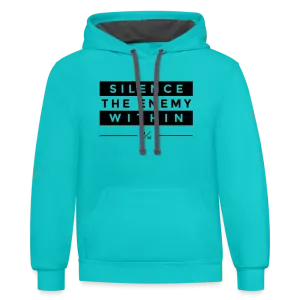 Silence The Enemy- Unisex Contrast Hoodie FP