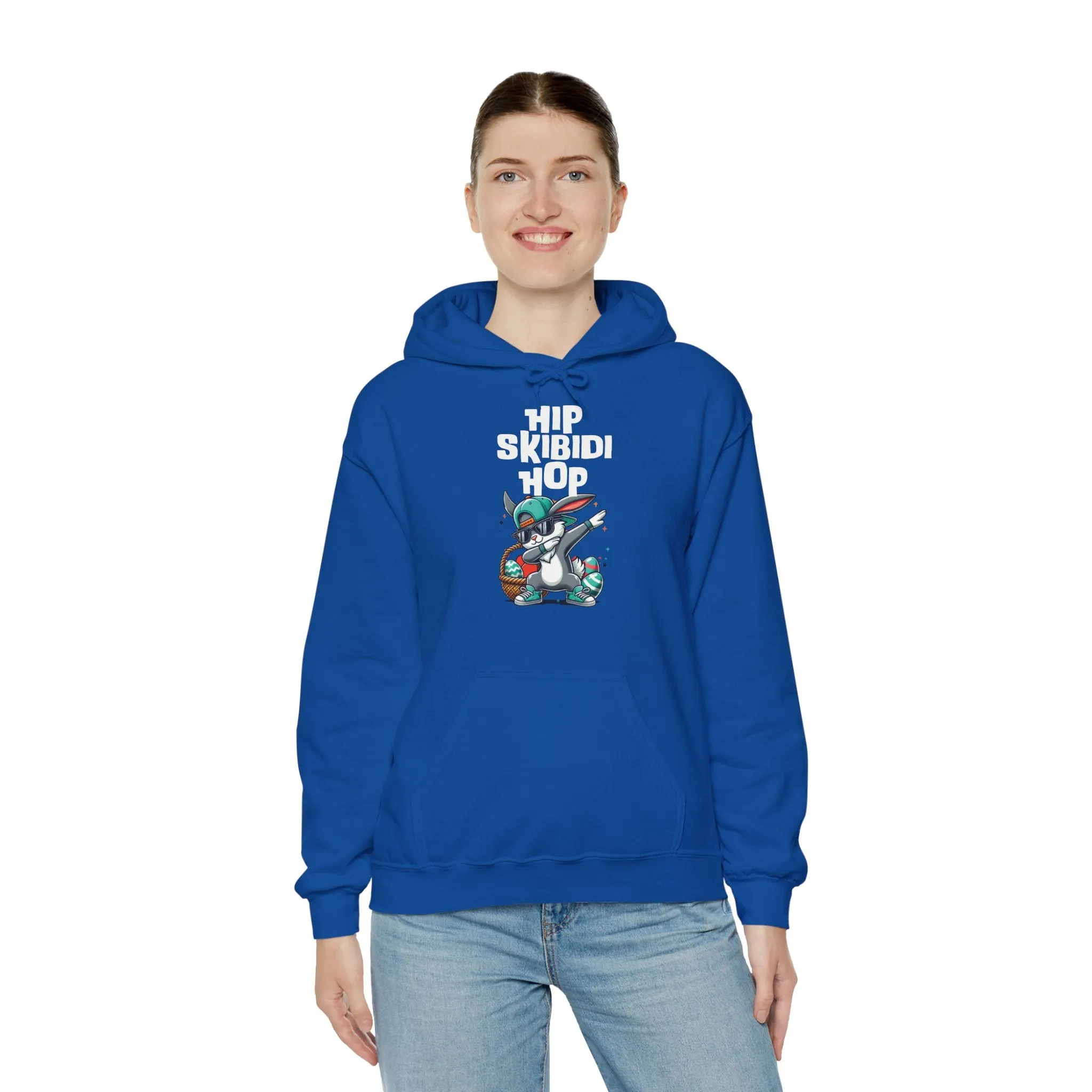Skibidi Easter Hip Hop Dab Bunny Hoodie