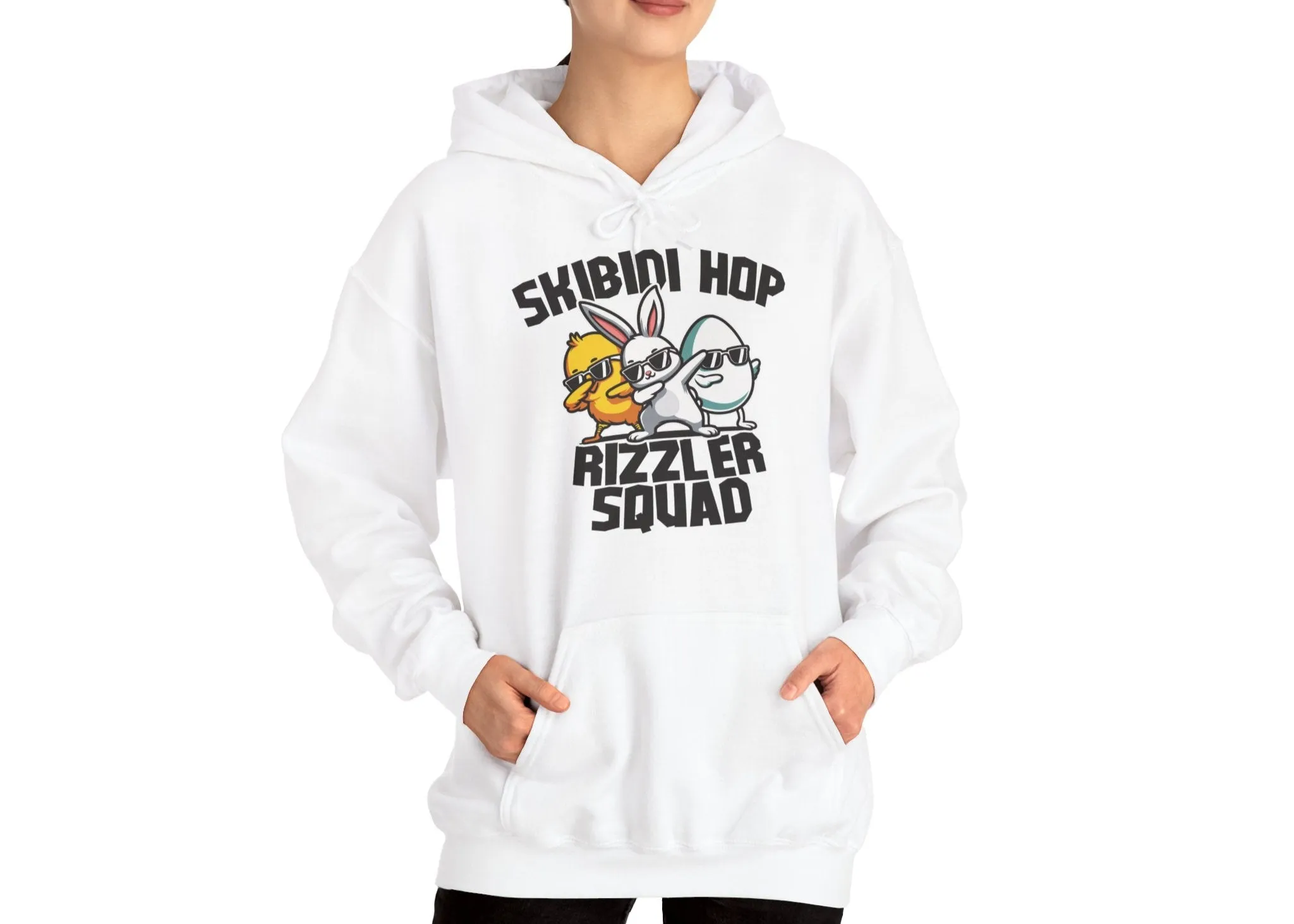 Skibidi Rizzler Squad Easter Meme Hoodie