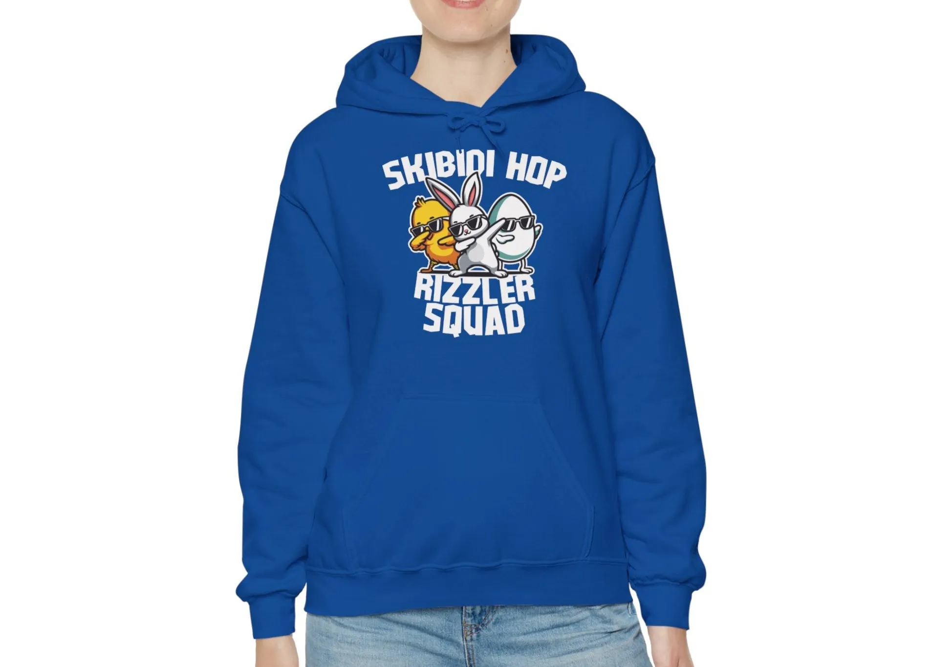 Skibidi Rizzler Squad Easter Meme Hoodie