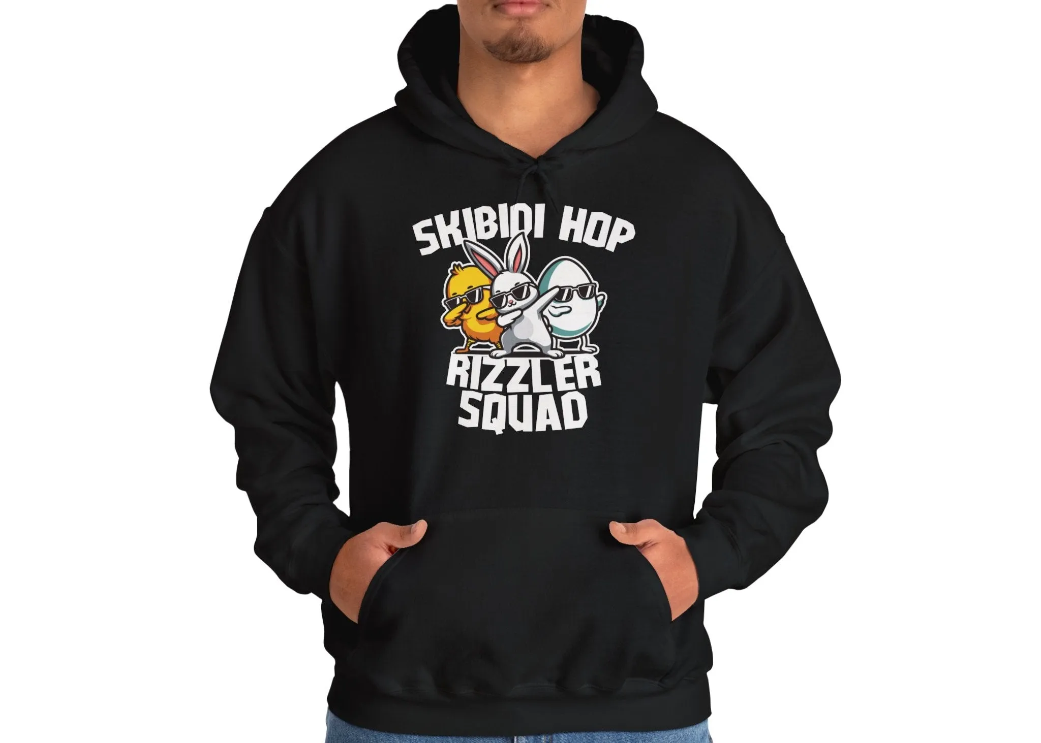 Skibidi Rizzler Squad Easter Meme Hoodie