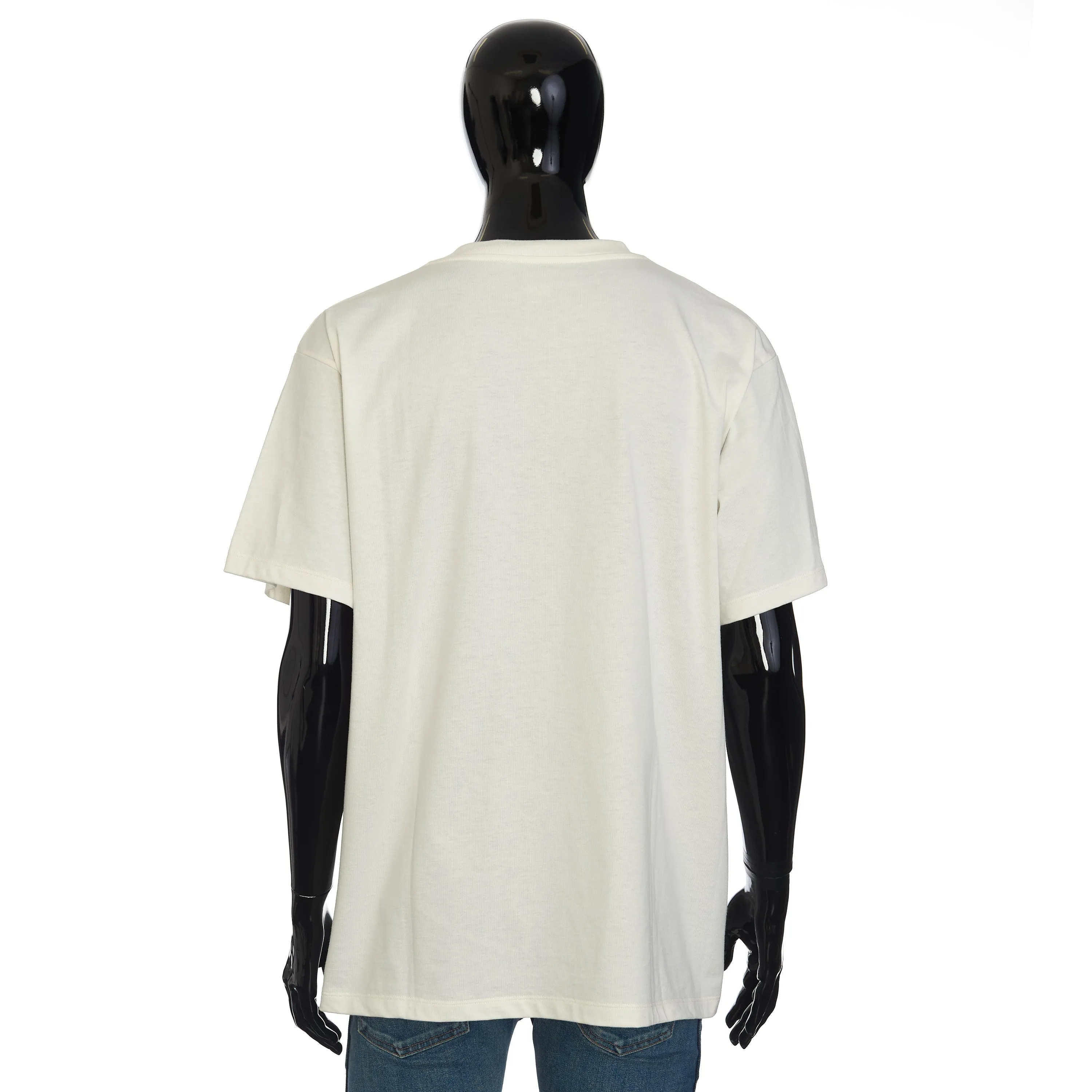 T-shirt With Los Angeles Souvenir Print In White Cotton Jersey