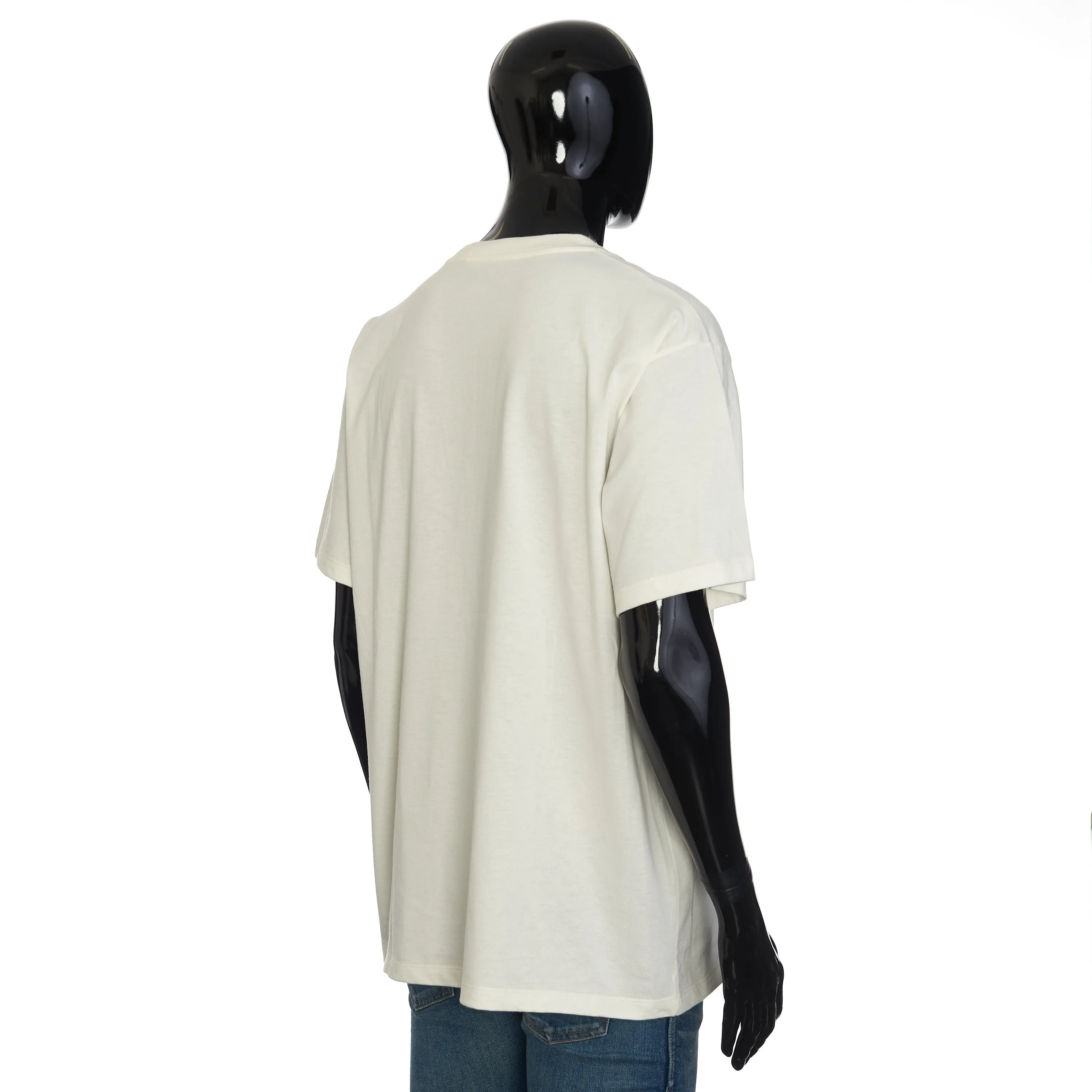 T-shirt With Los Angeles Souvenir Print In White Cotton Jersey