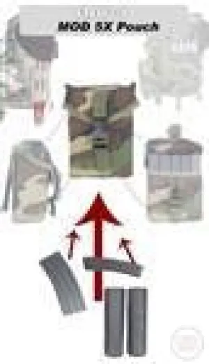 Tactical Vest M.O.D. Magazine Pouch (British Disruptive Pattern Material - DPM)