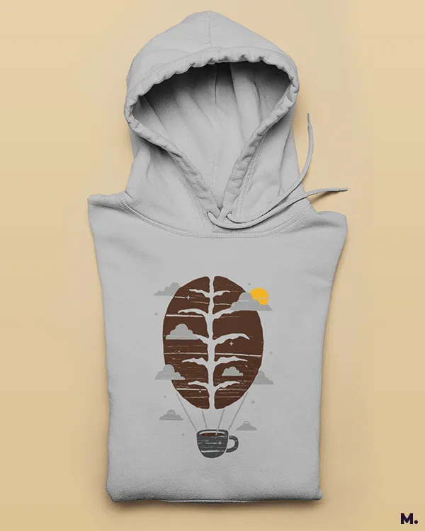 The coffee parachute printed hoodies