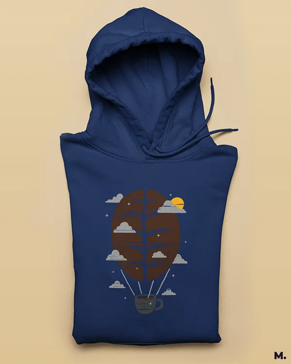 The coffee parachute printed hoodies
