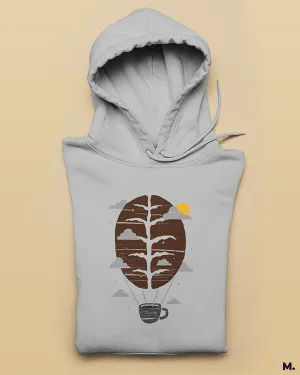 The coffee parachute printed hoodies