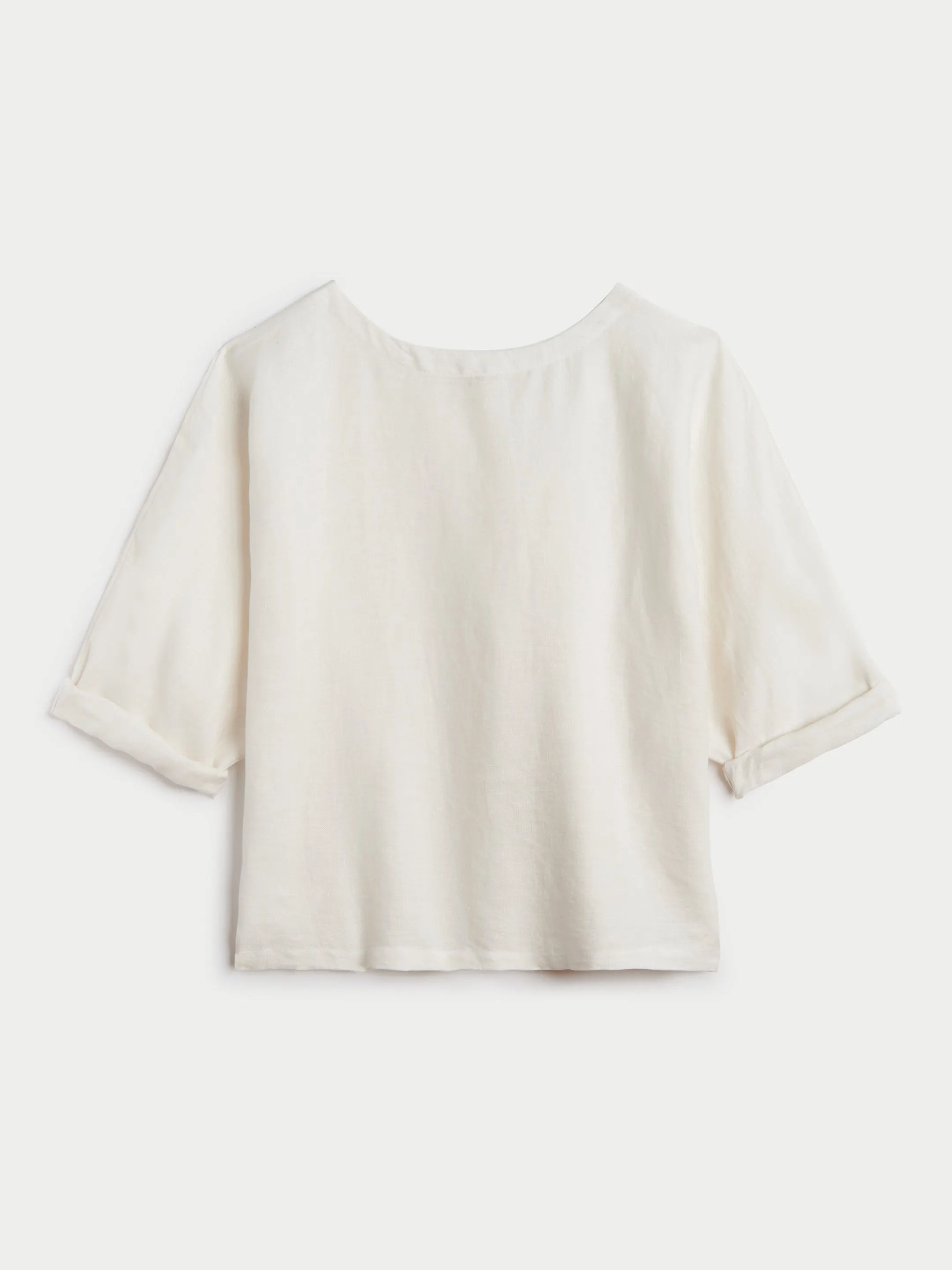The Saria Top in Linen