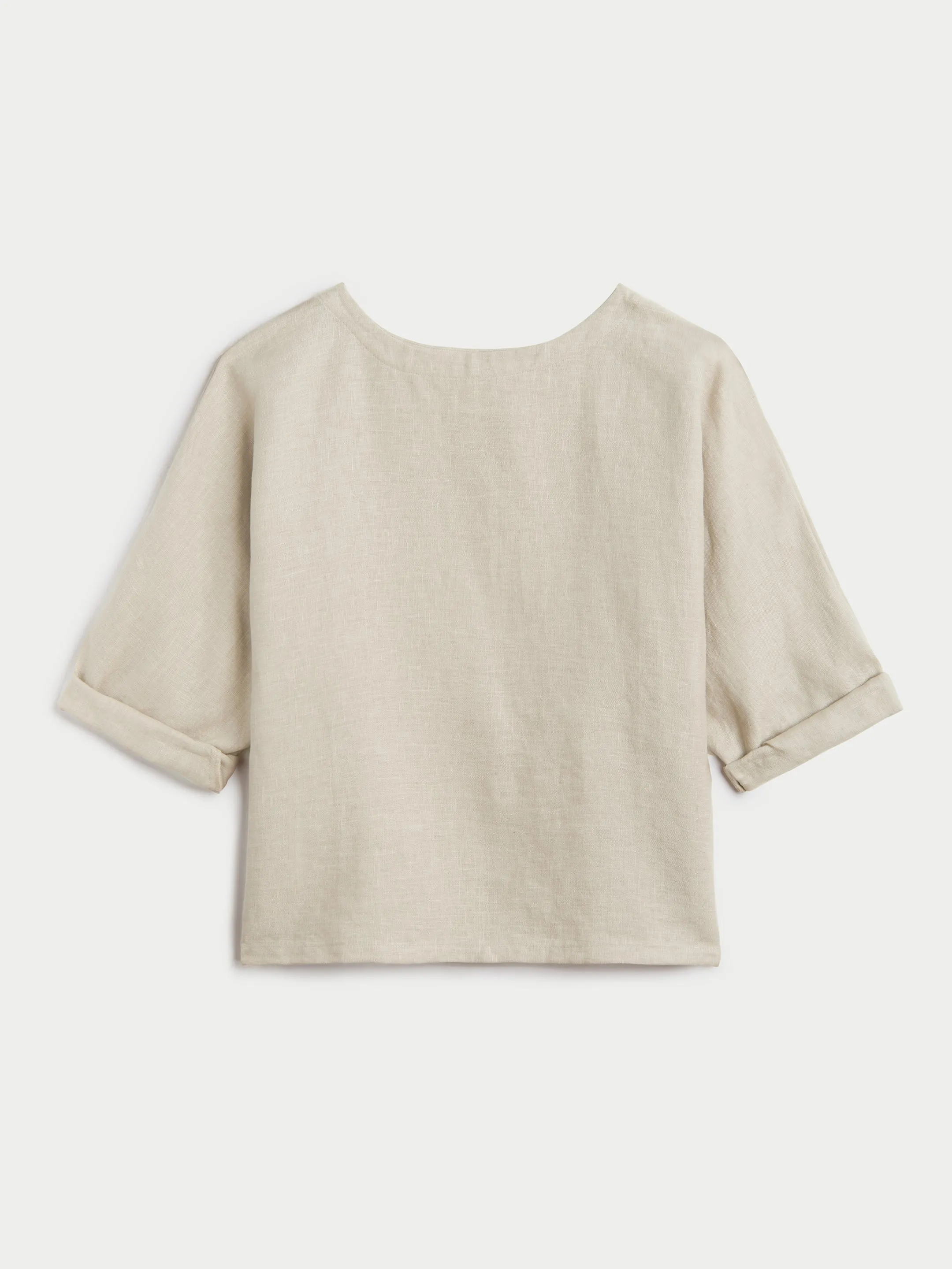 The Saria Top in Linen