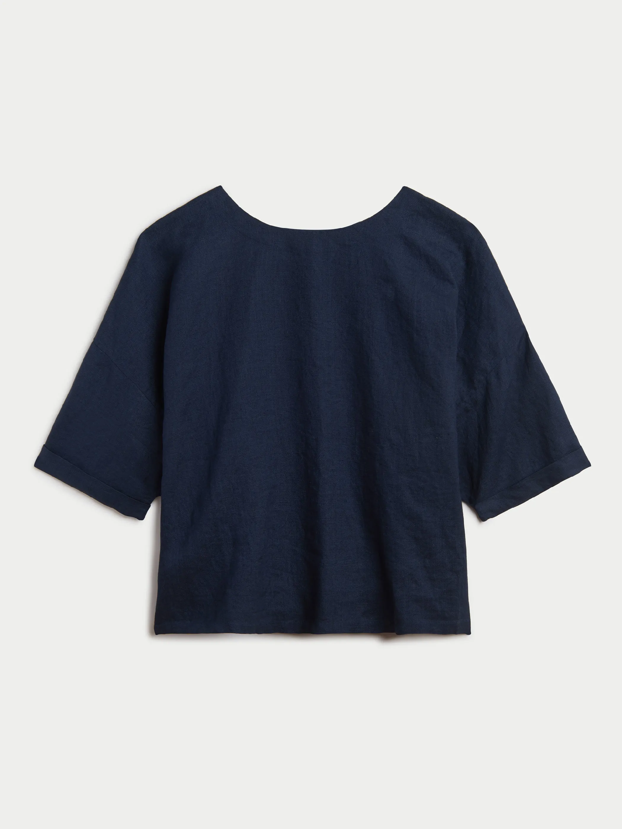 The Saria Top in Linen