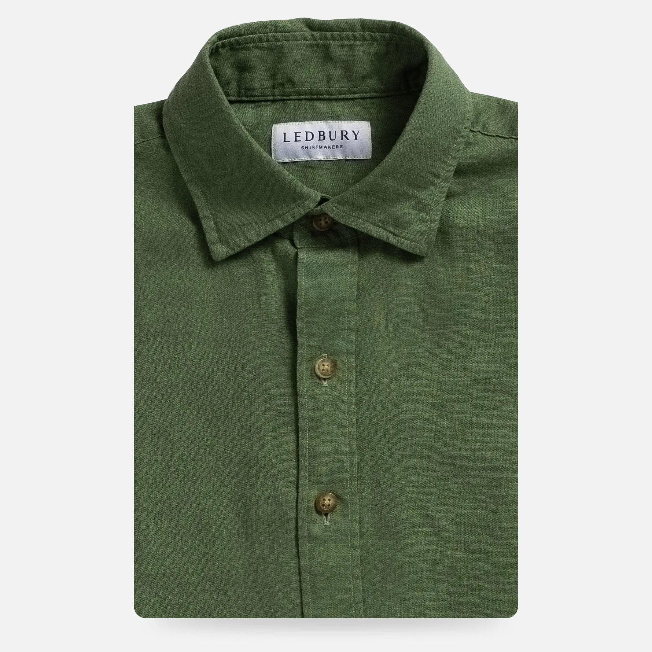 The Verde Barlotta Linen Custom Shirt