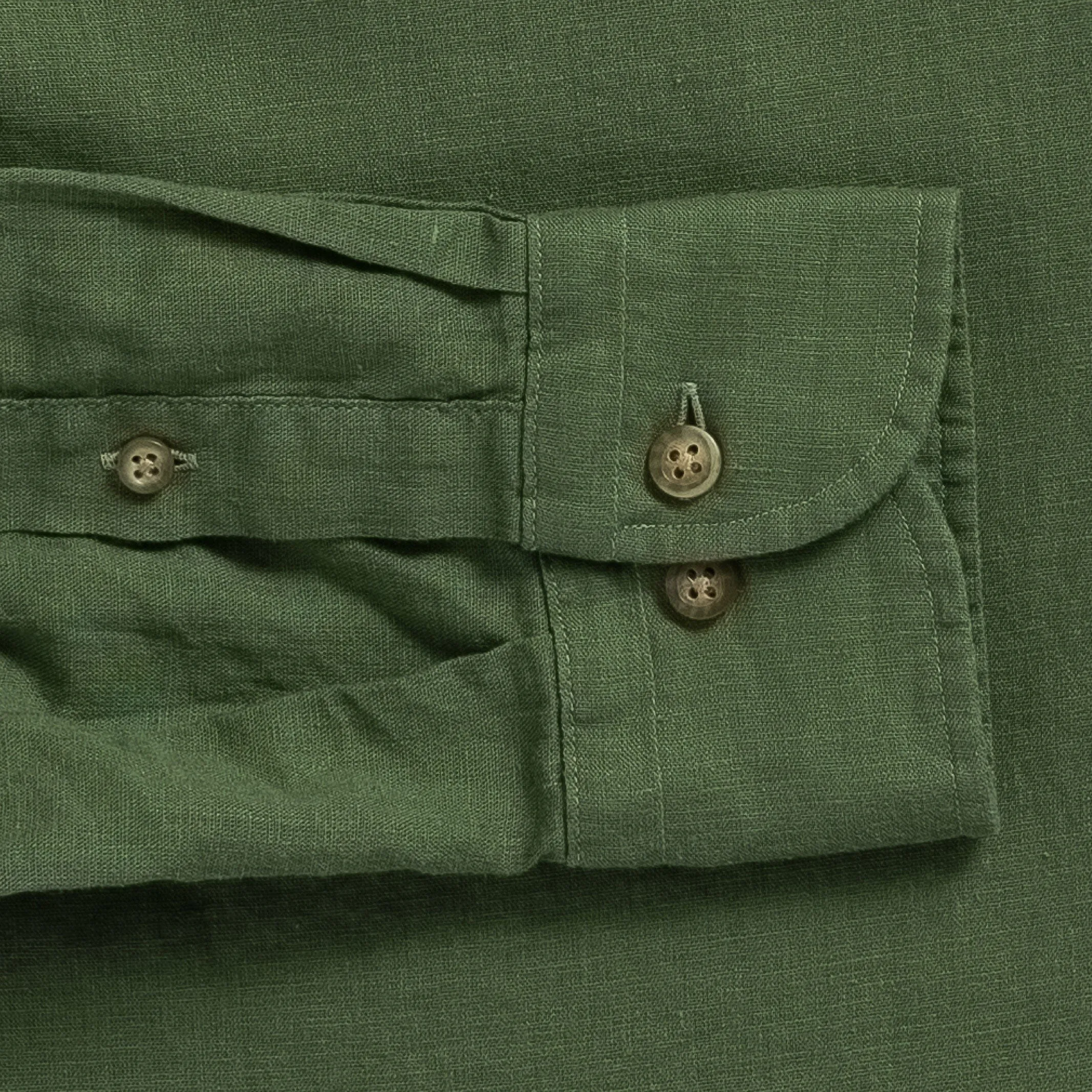 The Verde Barlotta Linen Custom Shirt