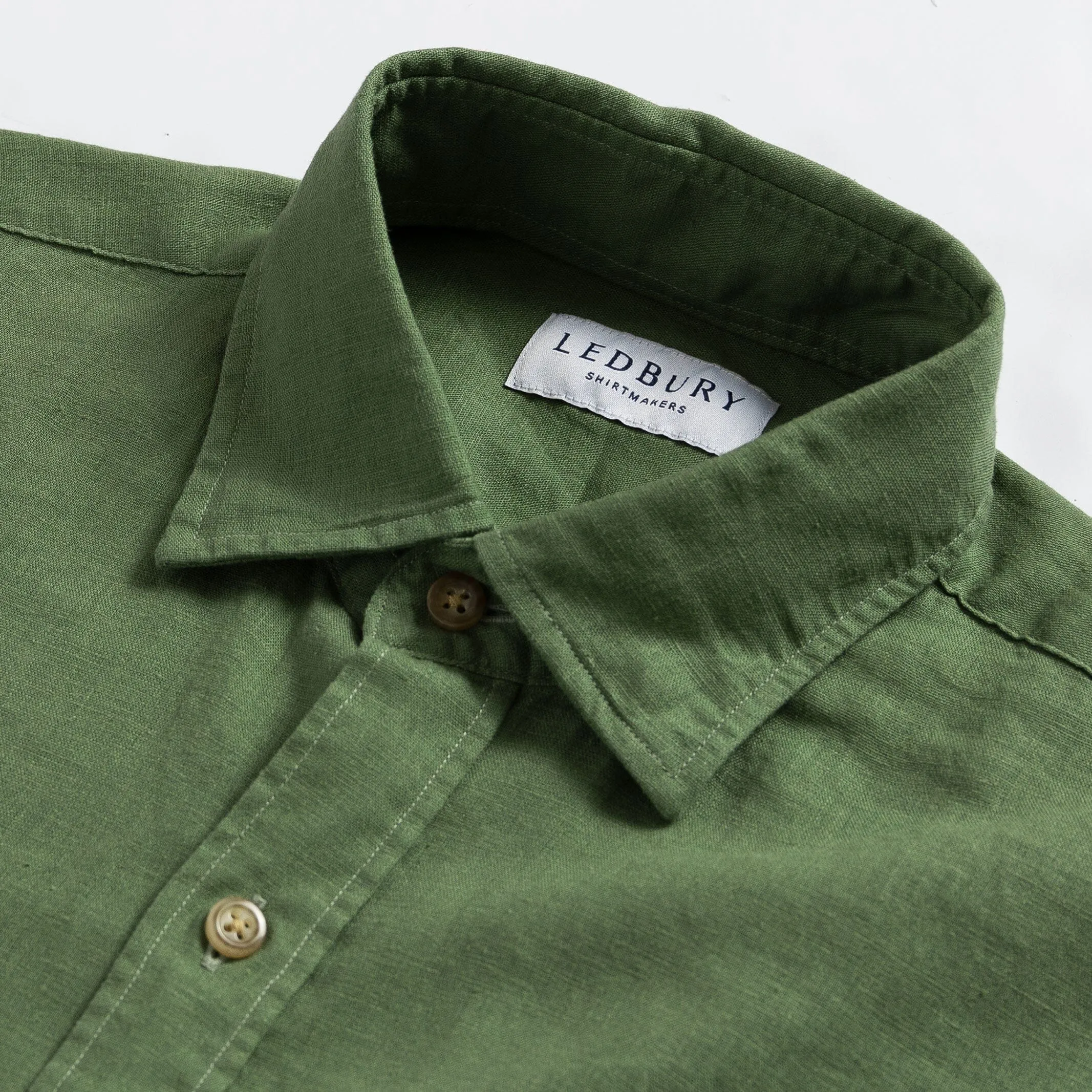 The Verde Barlotta Linen Custom Shirt