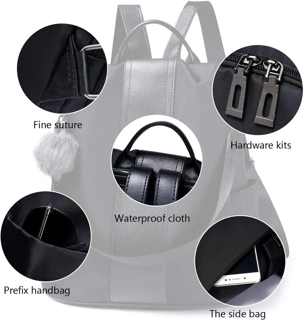 Travel Backpack for Women, Nylon Anti-theft Backpack, Waterproof Shoulder Bag