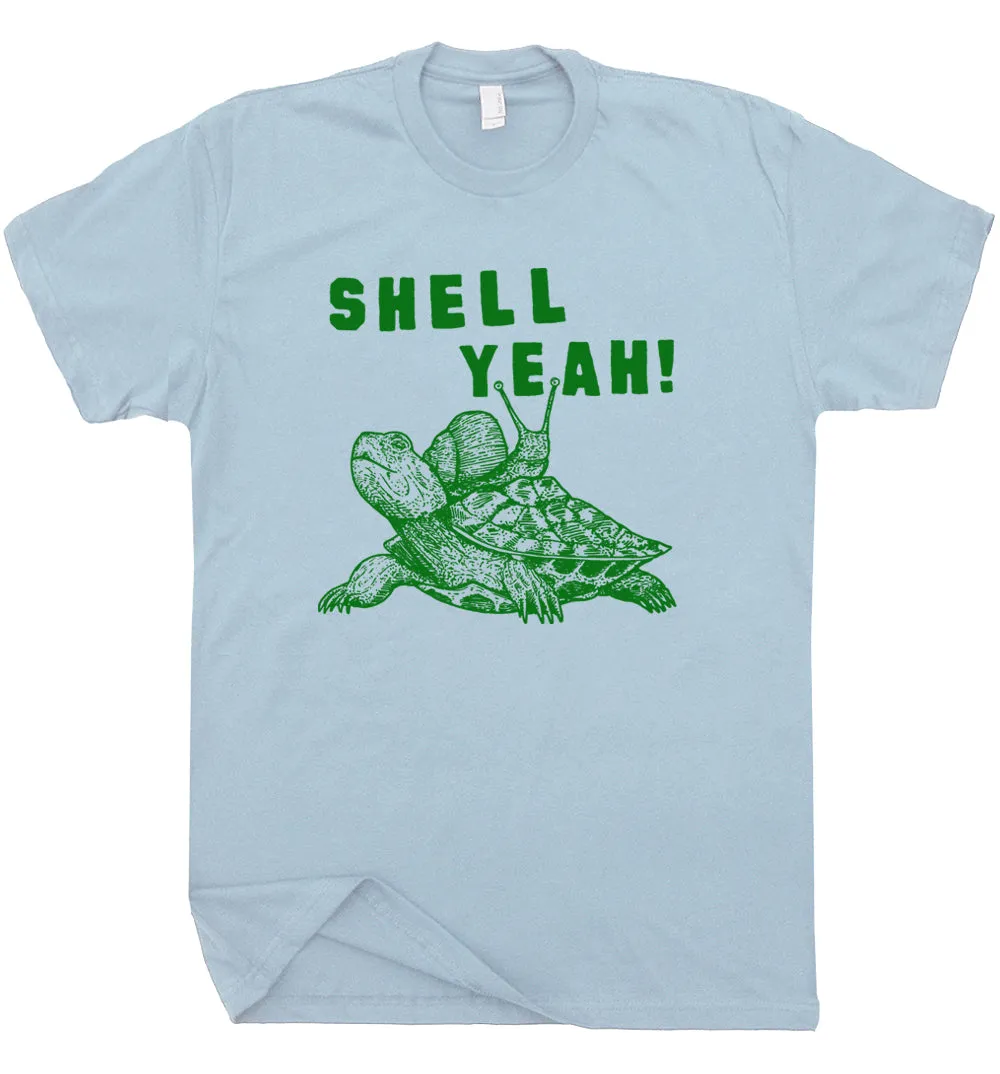 Turtle T Shirt Shell Yeah Shirt Vintage 80s Tees Cool Animal Shirts Funny Turtle Shirt