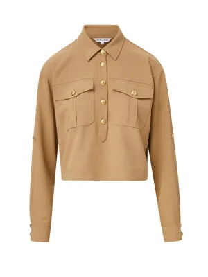 Veronica Beard Colvin Top in Khaki