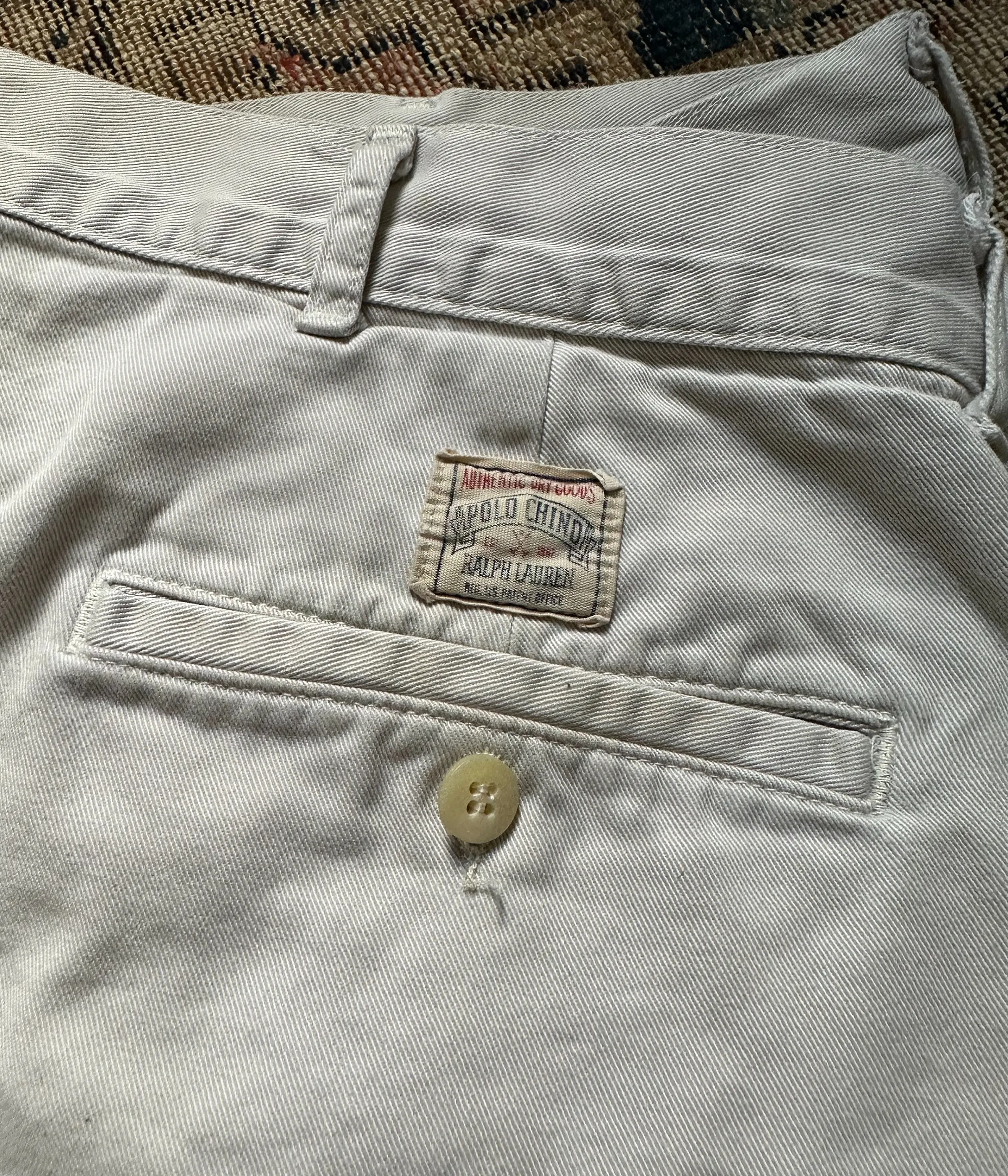 Vintage Polo Chino Pleated Shorts