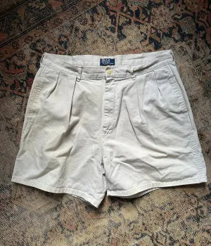 Vintage Polo Chino Pleated Shorts