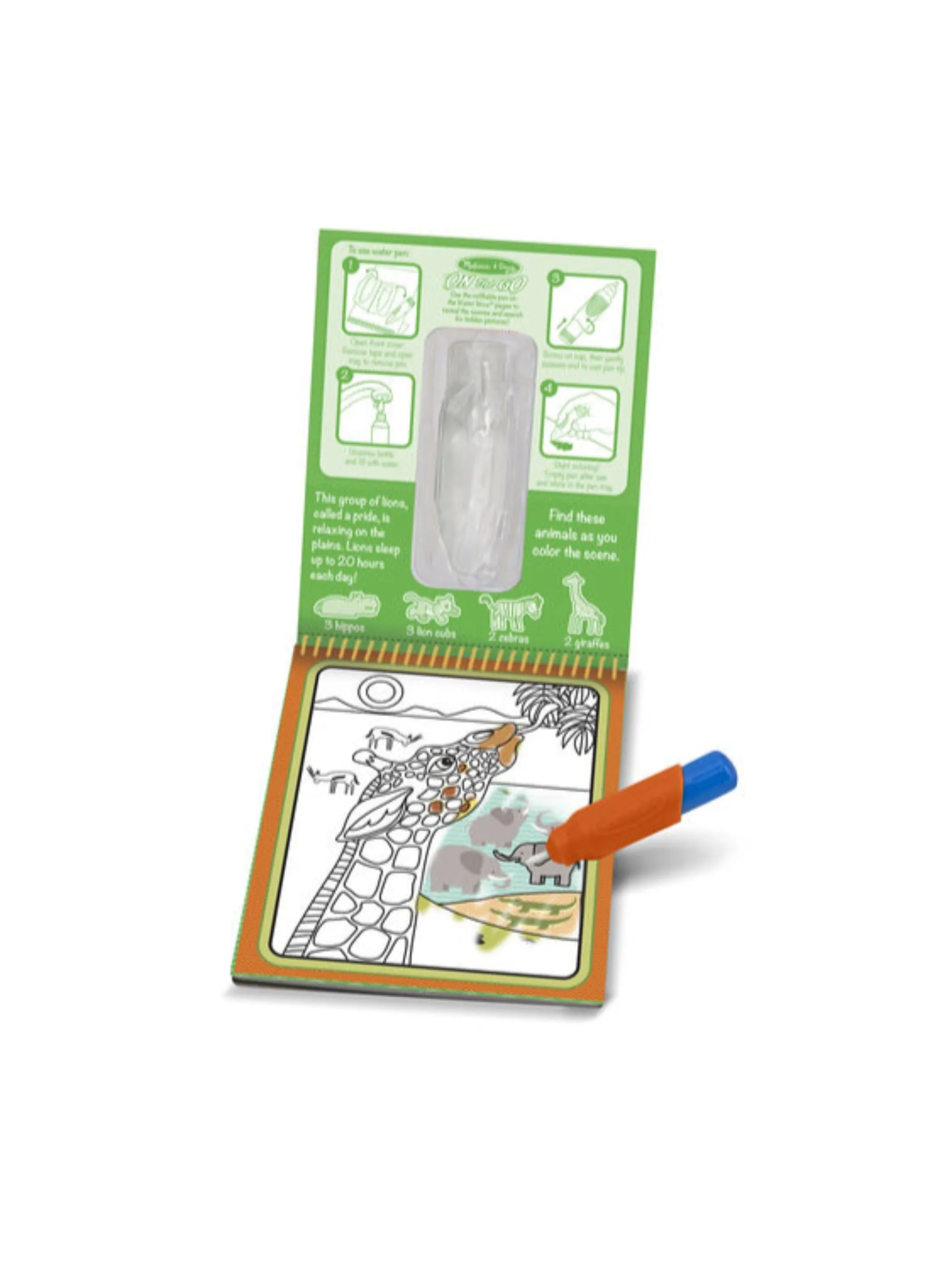 Water Wow! - Safari Water Reveal Pad - ON the GO Travel Activity
