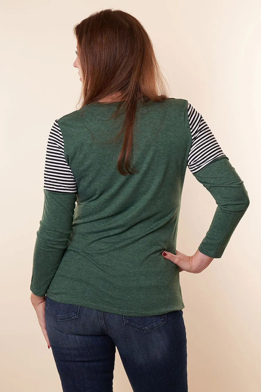 We Meet Again Leopard Color Block Top