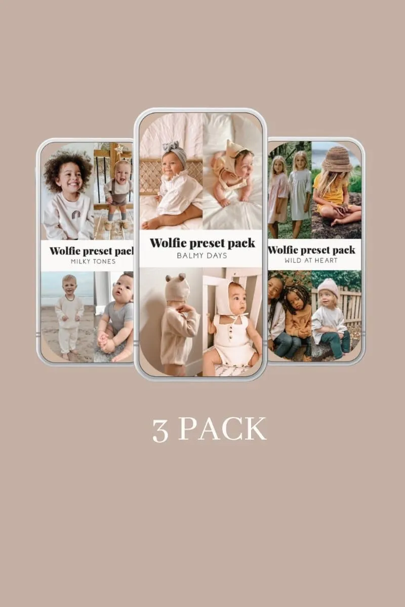 Wolfie's ORIGINAL Preset Bundle 3 Pack