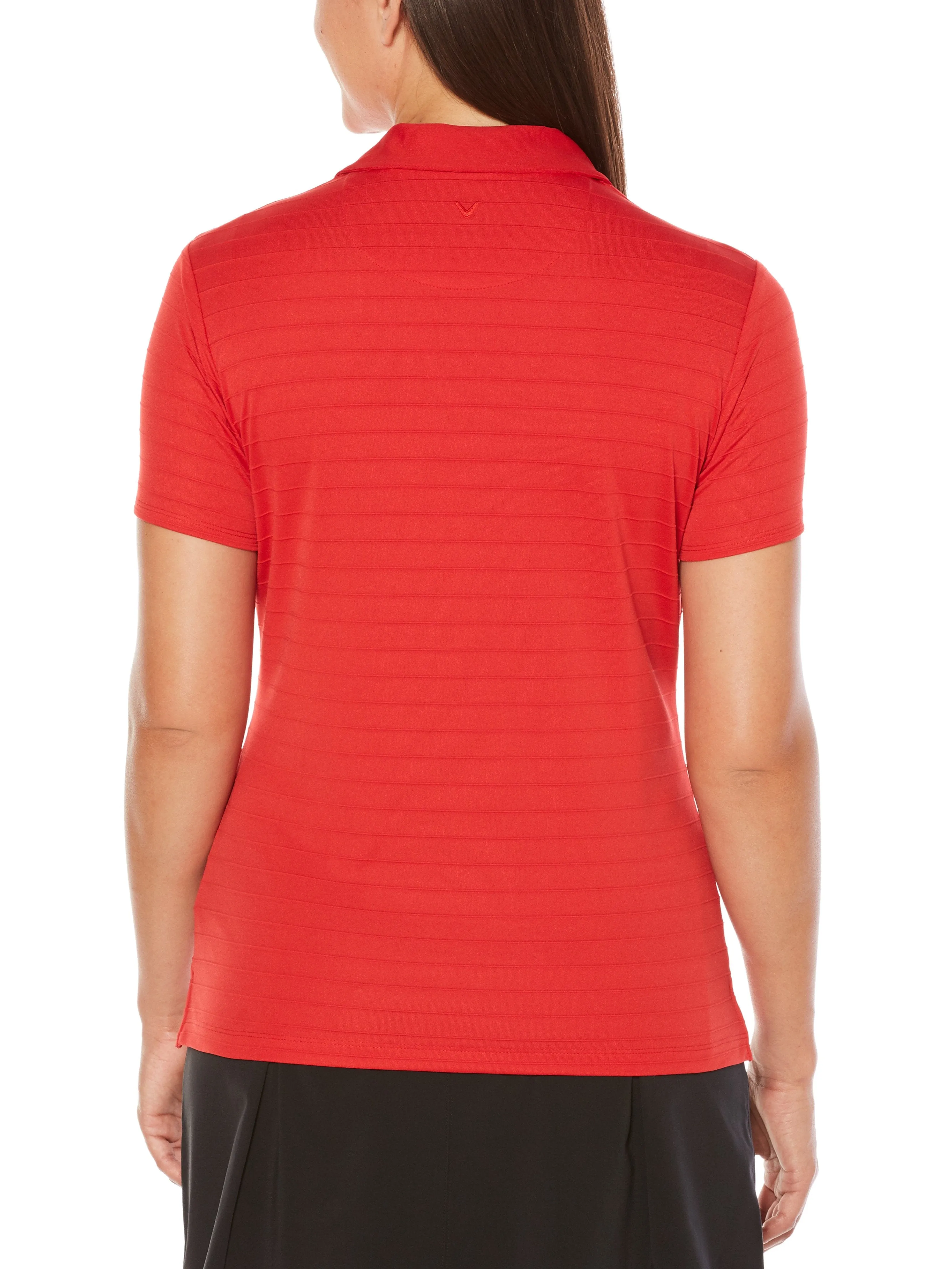 Womens Knit Collar Polo