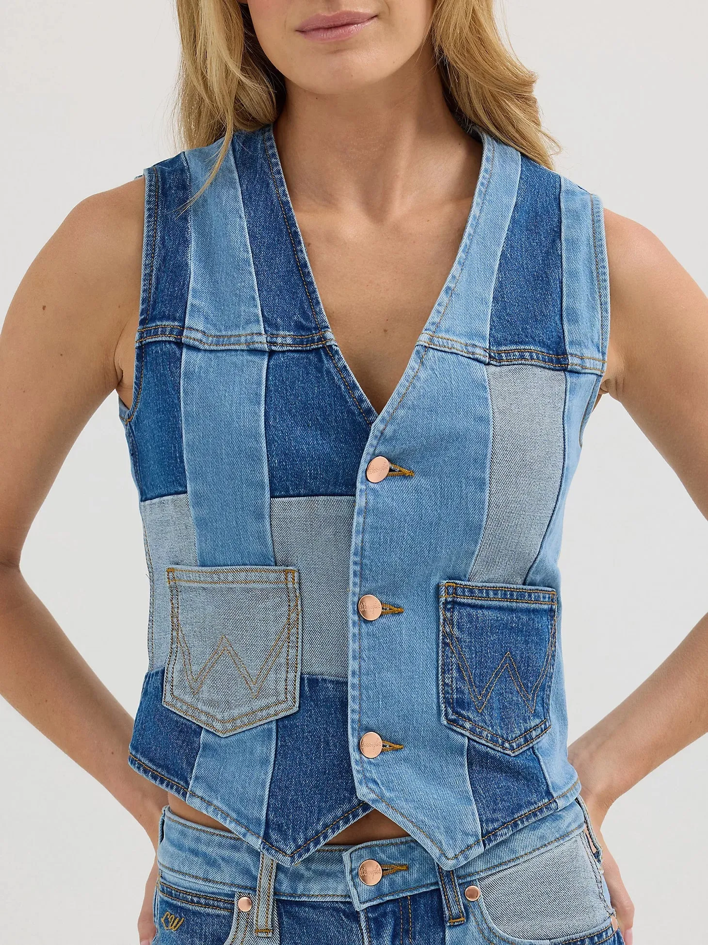 Women's Patchwork Vest