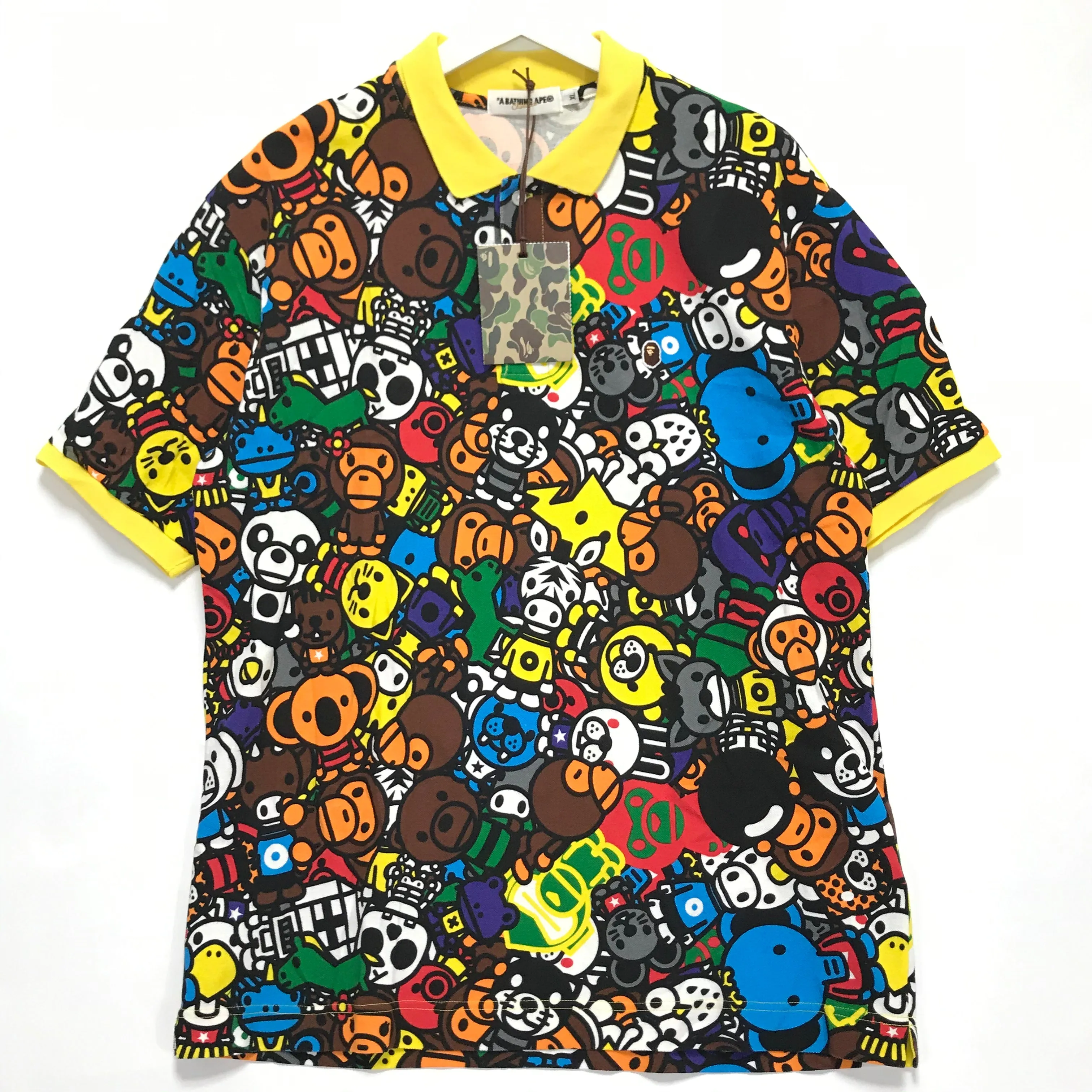 [XL] DS! A Bathing Ape Bape Baby Milo Safari Polo Shirt