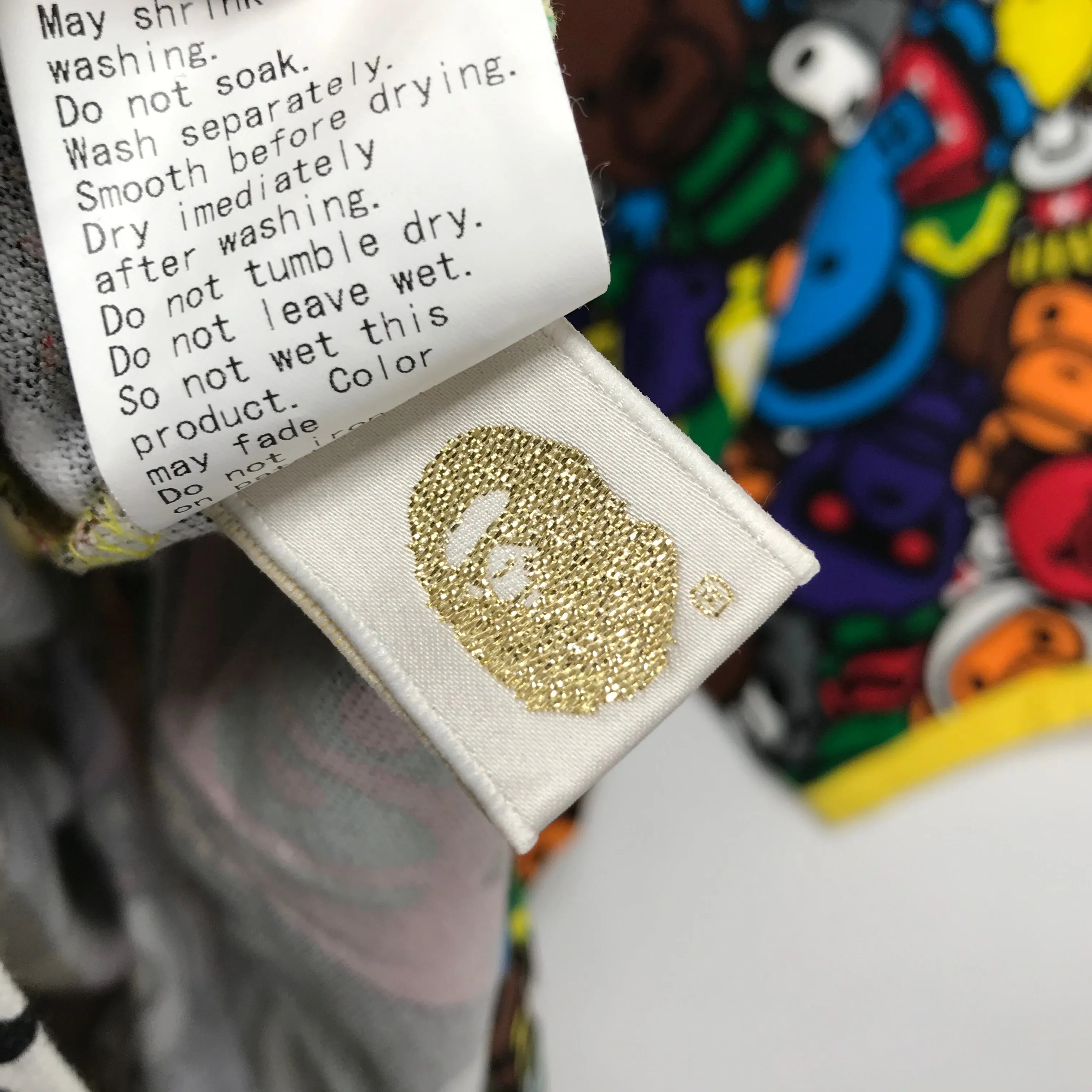 [XL] DS! A Bathing Ape Bape Baby Milo Safari Polo Shirt