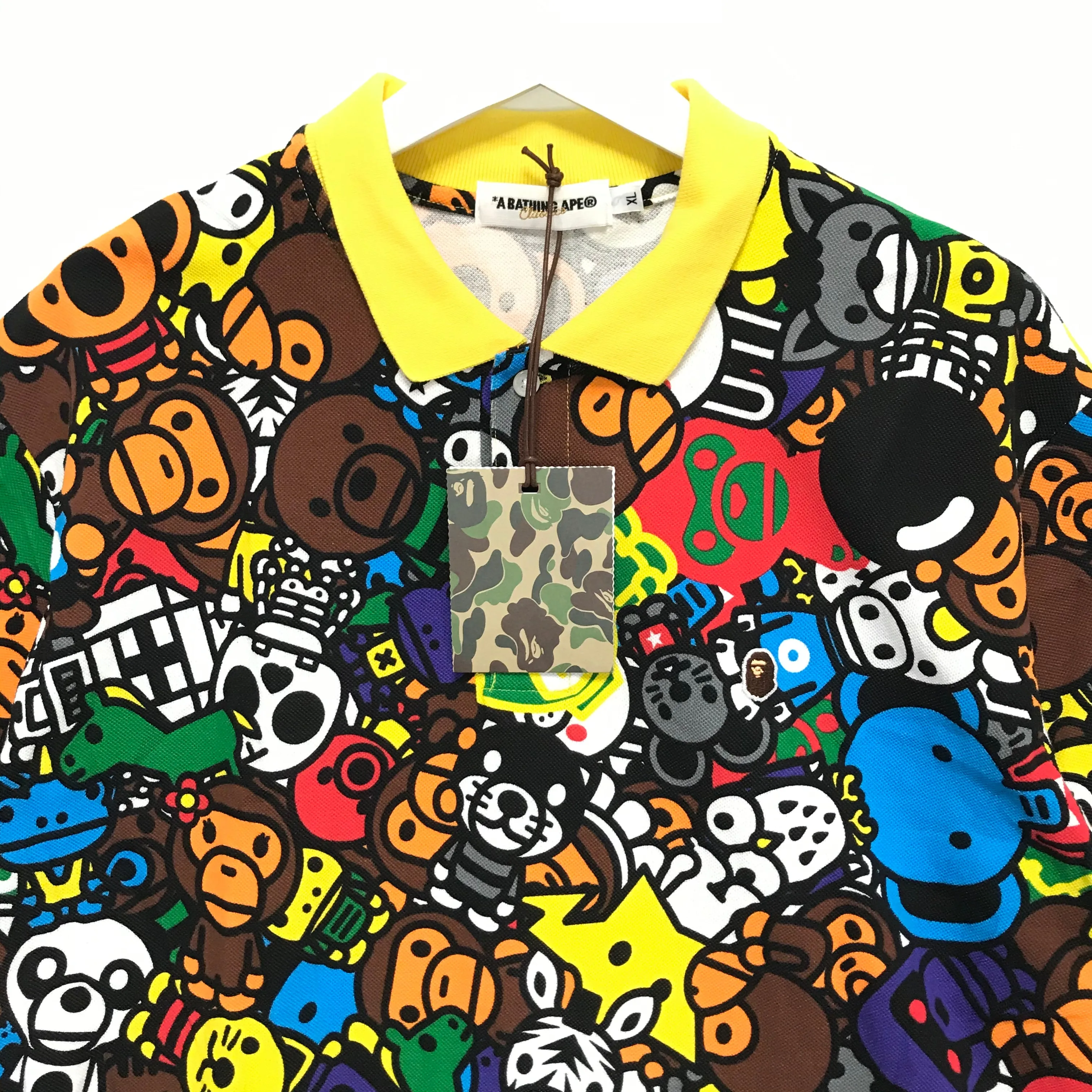 [XL] DS! A Bathing Ape Bape Baby Milo Safari Polo Shirt