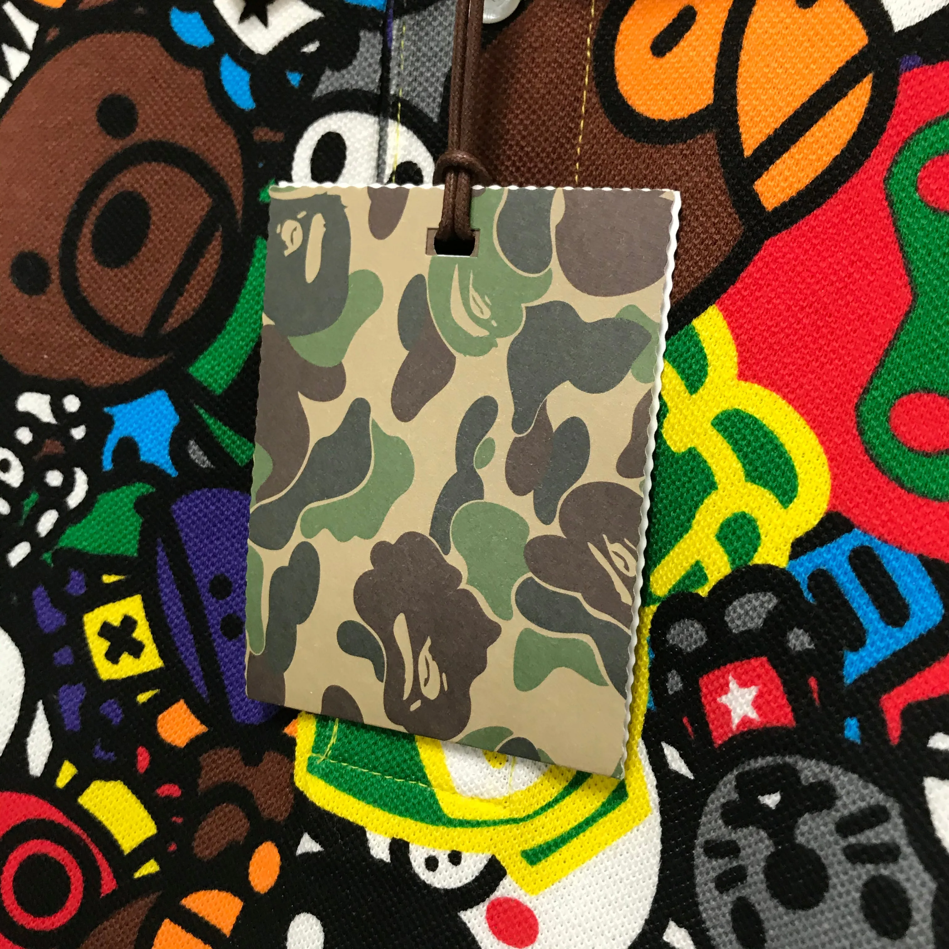 [XL] DS! A Bathing Ape Bape Baby Milo Safari Polo Shirt