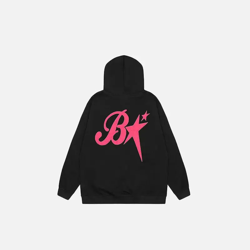Y2K Backstage Star Hoodie for Stylish Comfort in Streetwear