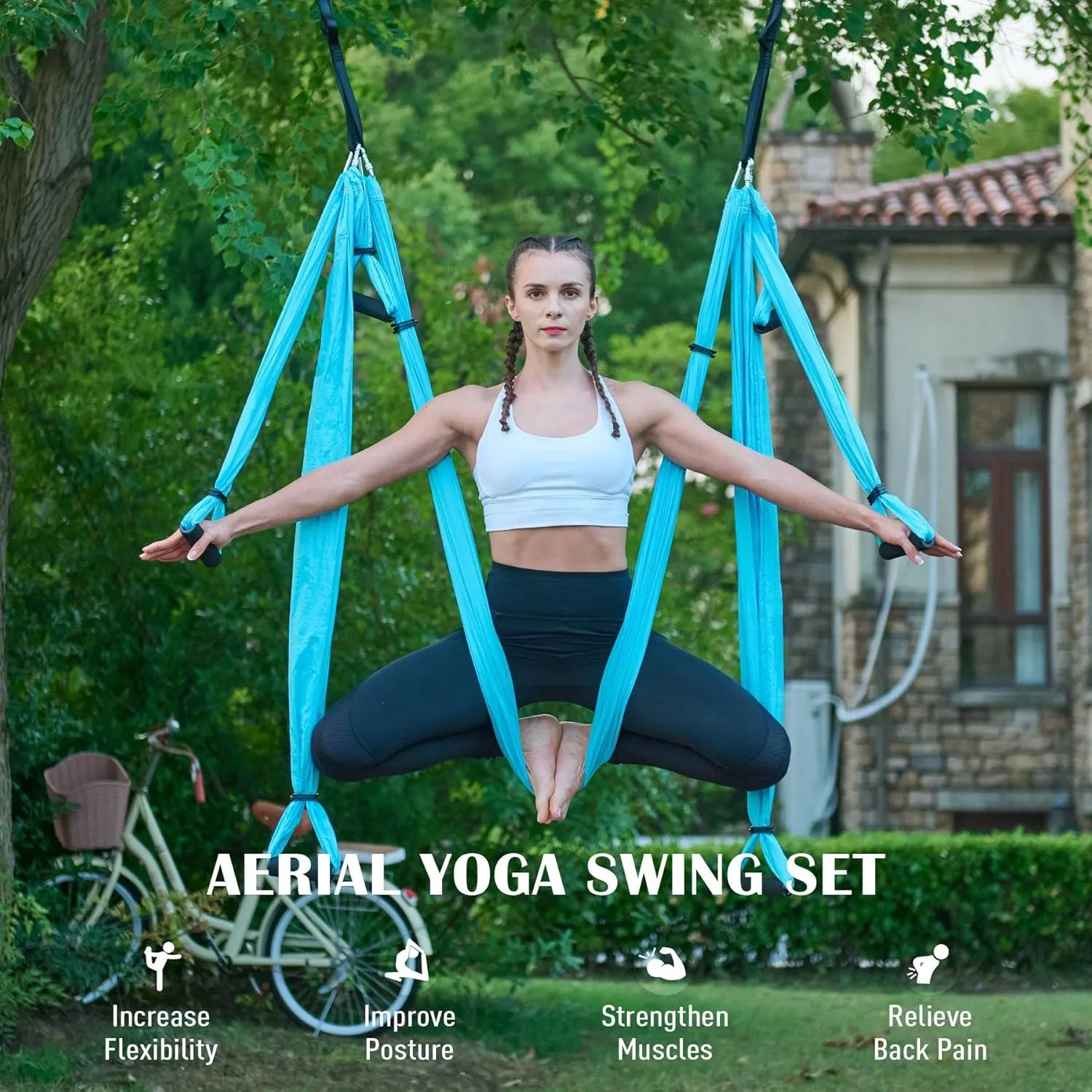 Yoga Swing Sling Strong Yoga Hammock Kit
