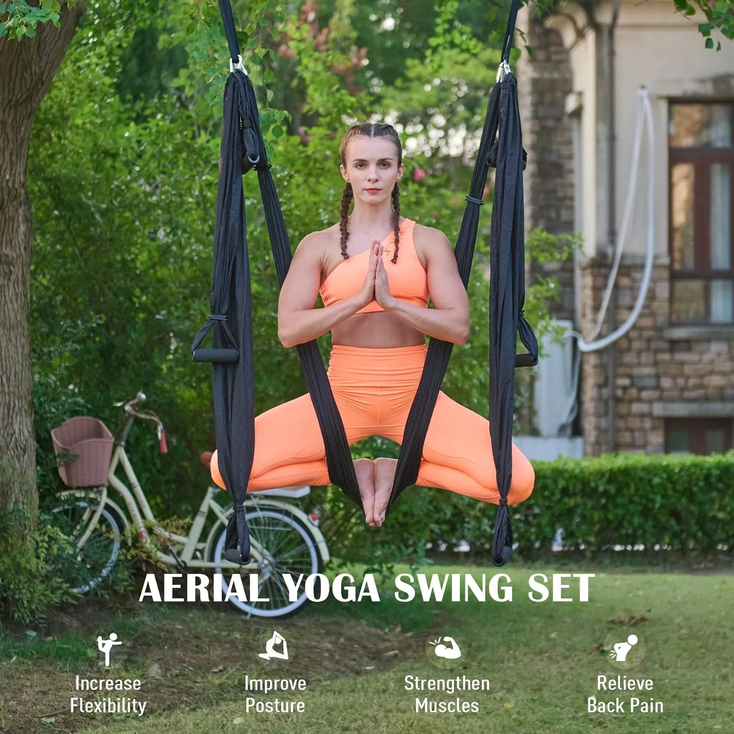 Yoga Swing Sling Strong Yoga Hammock Kit