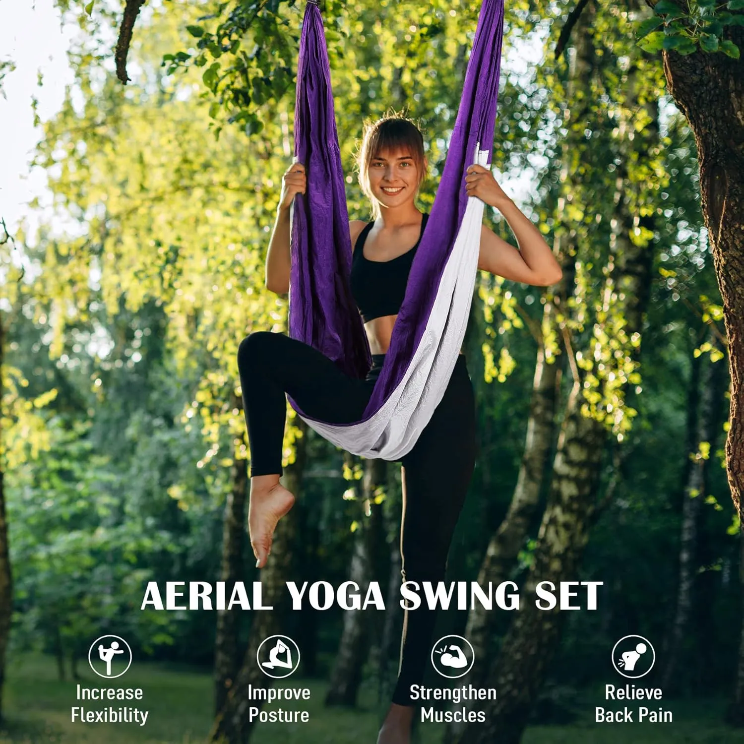 Yoga Swing Sling Strong Yoga Hammock Kit