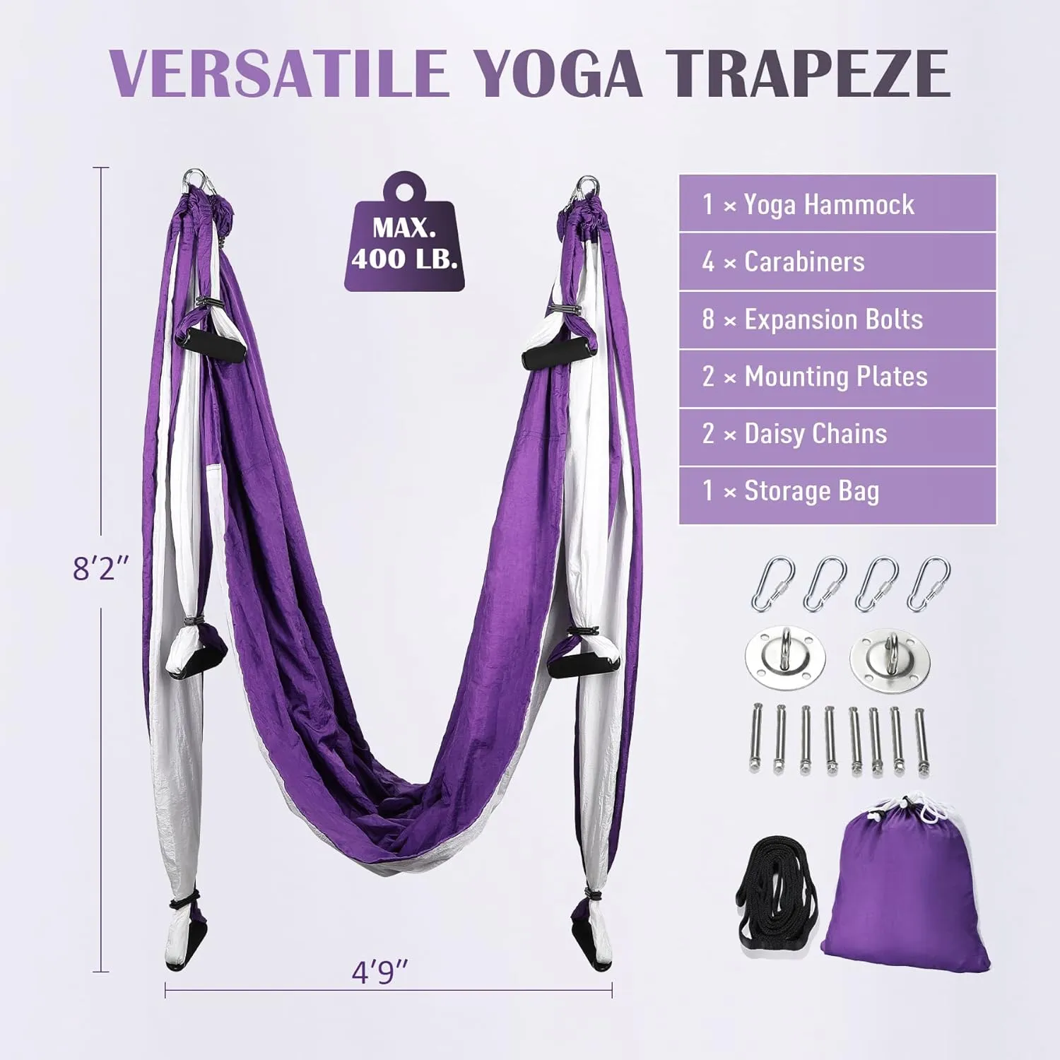 Yoga Swing Sling Strong Yoga Hammock Kit